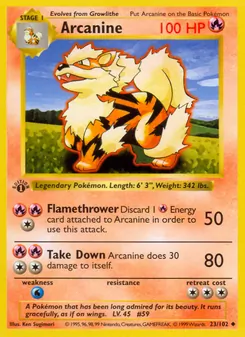 Arcanine, Base Set 23
