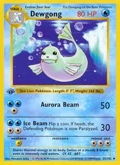 Dewgong, Base Set 25