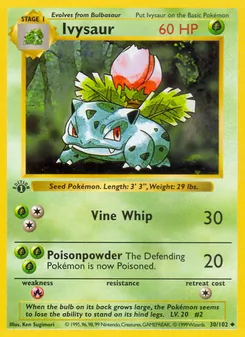 Ivysaur, Base Set 30