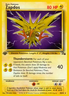 Zapdos, Fossil 30