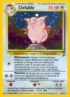 Clefable, Base Set 2 5