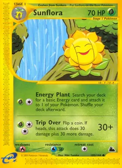 Matching English Sunflora card