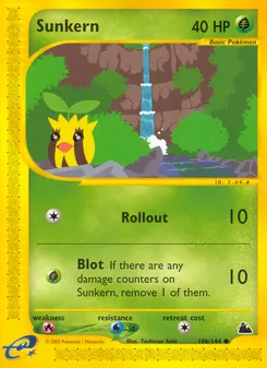 Matching English Sunkern card