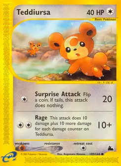 Matching English Teddiursa card