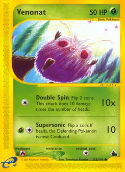 Matching English Venonat card