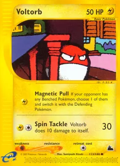 Matching English Voltorb card