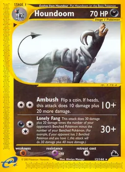 Matching English Houndoom card
