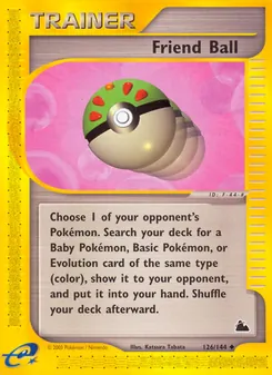 Matching English Friend Ball card