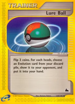 Matching English Lure Ball card