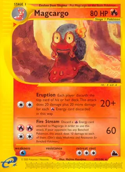 Matching English Magcargo card