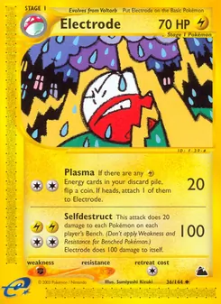 Matching English Electrode card