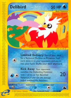 Matching English Delibird card