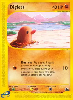 Matching English Diglett card