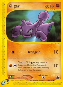 Matching English Gligar card