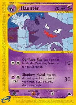 Matching English Haunter card