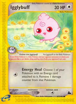 Matching English Igglybuff card