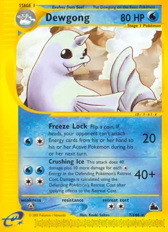 Matching English Dewgong card