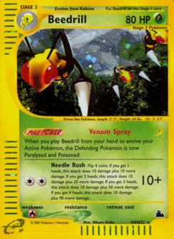 Matching English Beedrill card