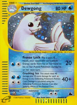 Matching English Dewgong card