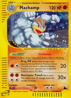 Matching English Machamp card