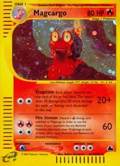 Matching English Magcargo card