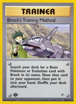 Brock's Training Method, Gym Heroes 106