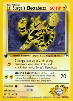 Lt. Surge's Electabuzz, Gym Heroes 27