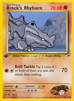 Brock's Rhyhorn, Gym Heroes 70