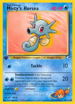 Misty's Horsea, Gym Heroes 86