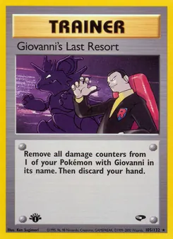Matching English Giovanni's Last Resort card