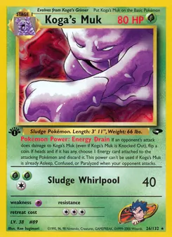 Matching English Koga's Muk card