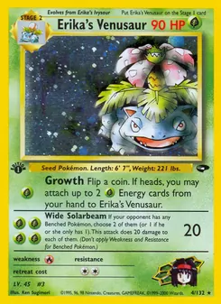 Matching English Erika's Venusaur card