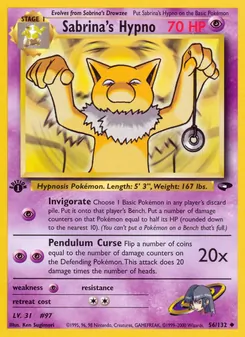 Matching English Sabrina's Hypno card