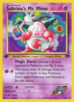 Matching English Sabrina's Mr. Mime card