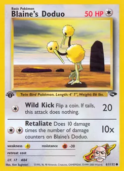 Matching English Blaine's Doduo card