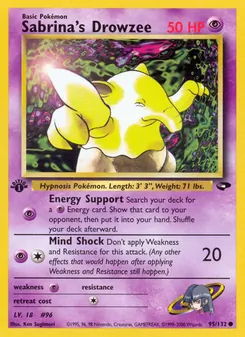 Matching English Sabrina's Drowzee card