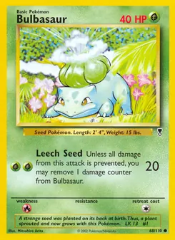 Bulbasaur, Legendary Collection 68