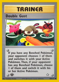 Matching English Double Gust card