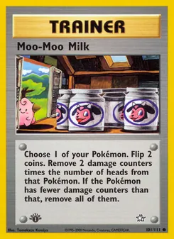 Matching English Moomoo Milk card