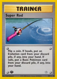 Matching English Super Rod card