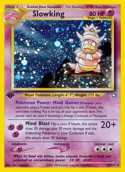 Matching English Slowking card