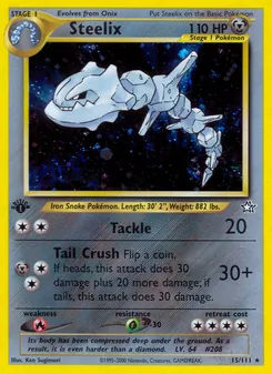 Matching English Steelix card