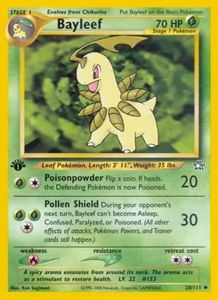 Matching English Bayleef card