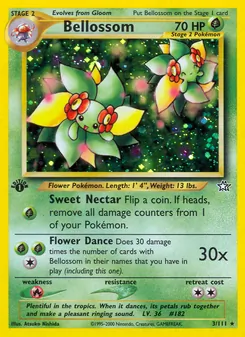 Matching English Bellossom card