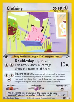 Matching English Clefairy card