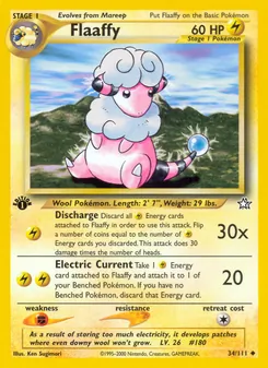 Matching English Flaaffy card