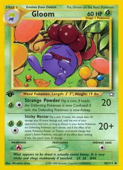 Matching English Gloom card