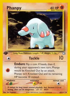 Matching English Phanpy card