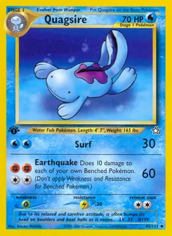 Matching English Quagsire card