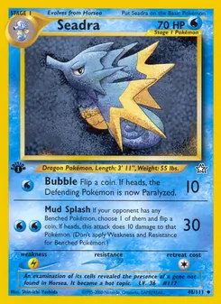 Matching English Seadra card